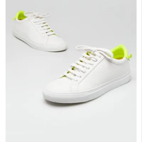 GIVENCHY White/Jaune Leather Urban Knots Sneakers - Picture 1 of 12